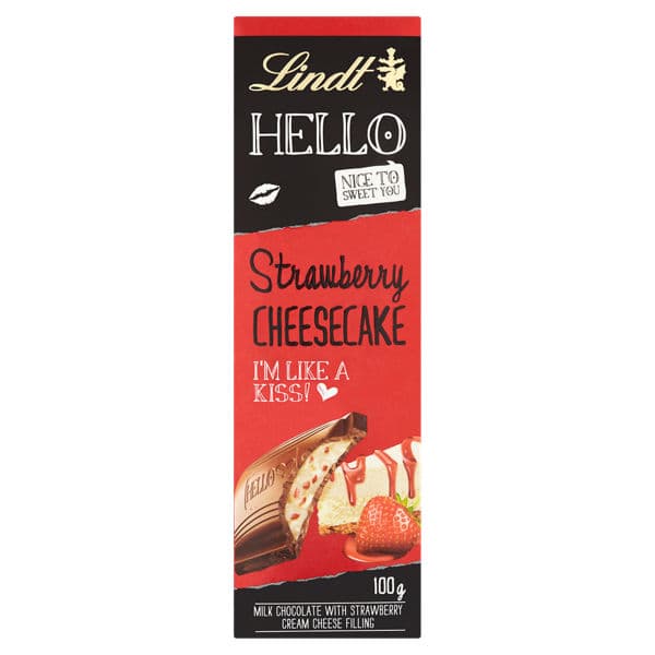 Lindt Hello Strawberry Cheesecake 100g