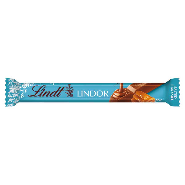 Lindt Lindor Salted Caramel Milk Chocolate Bar 38g