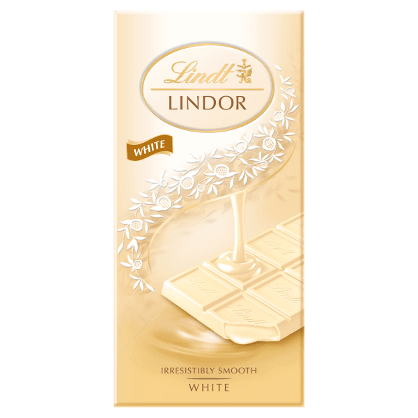 Lindt Lindor White Bar 100g