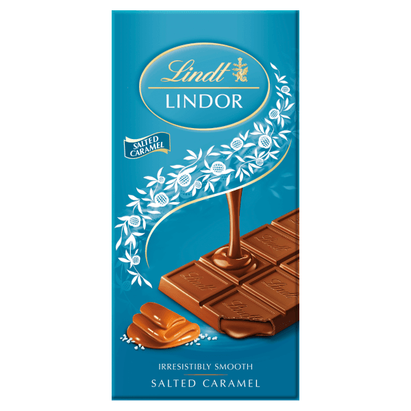 Lindt Lindor Salted Caramel Chocolate Bar 100g