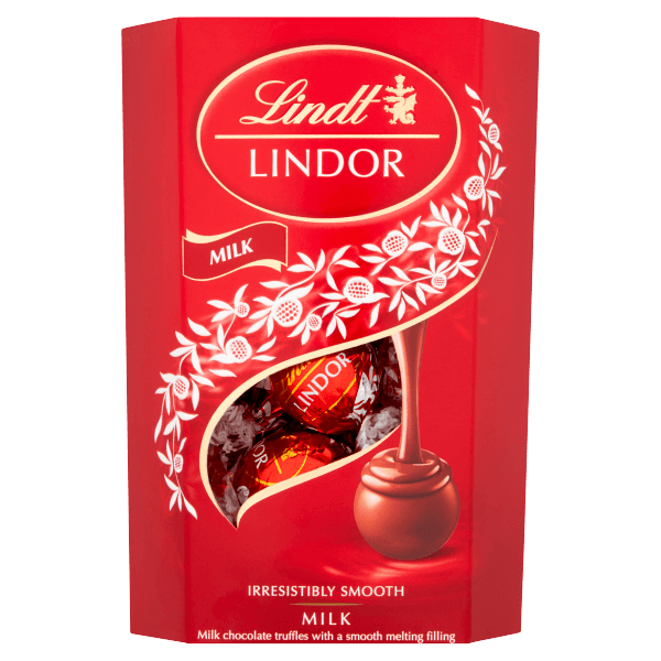 Lindt Lindor Milk Chocolate Truffles Box 200g