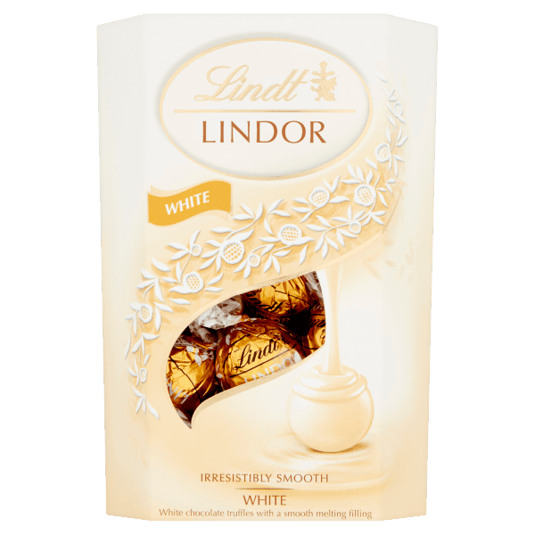 Lindt Lindor White Chocolate Truffles Box 200g