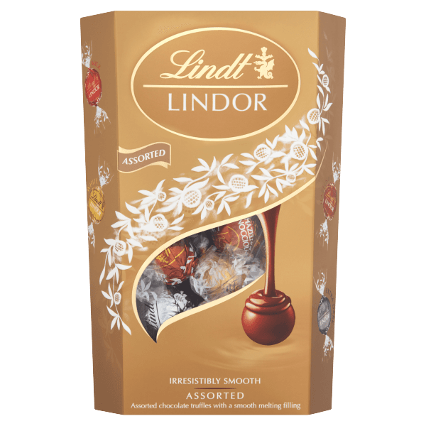 Lindt LINDOR Assorted Chocolate Truffles Box 337g