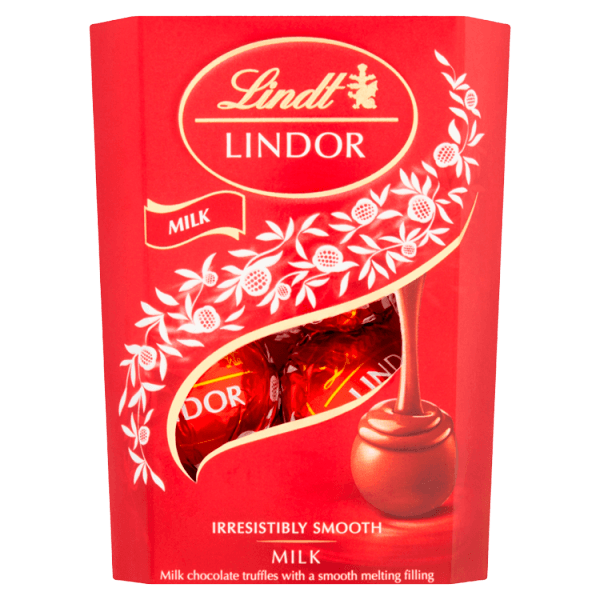 Lindt LINDOR Milk Chocolate Truffles Box 37g