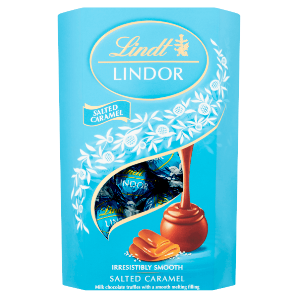 Lindt LINDOR Salted Caramel Chocolate Truffles Box 200g