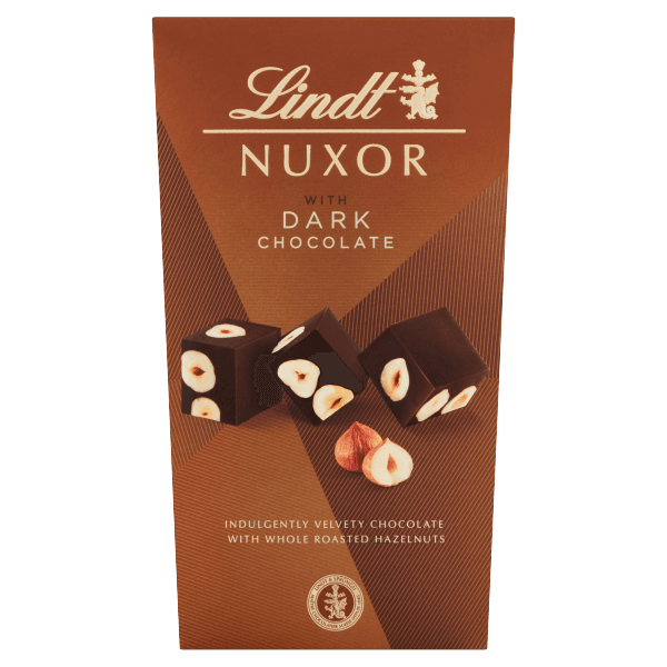 Lindt NUXOR with Dark Chocolate and Whole Roasted Hazelnuts Box 165g