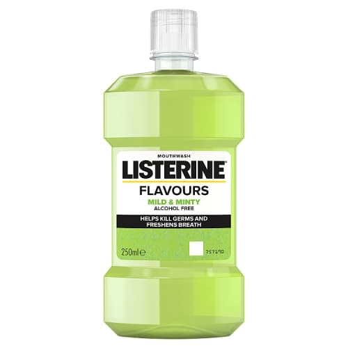 LISTERINE Mouthwash Flavours Mild & Minty 250ml.