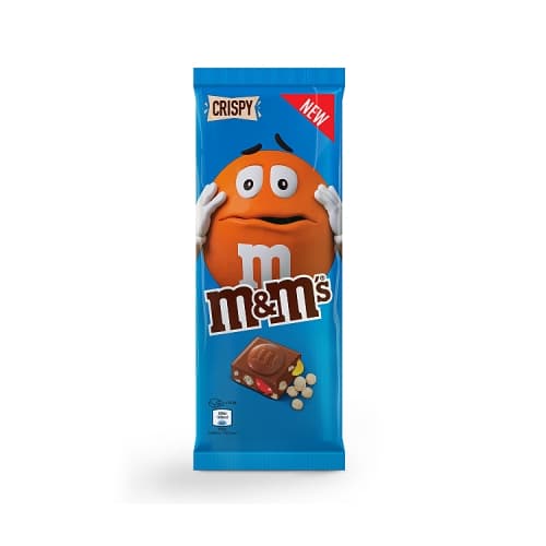 M&M’s Crispy Pieces & Milk Chocolate Block Sharing Bar 150g