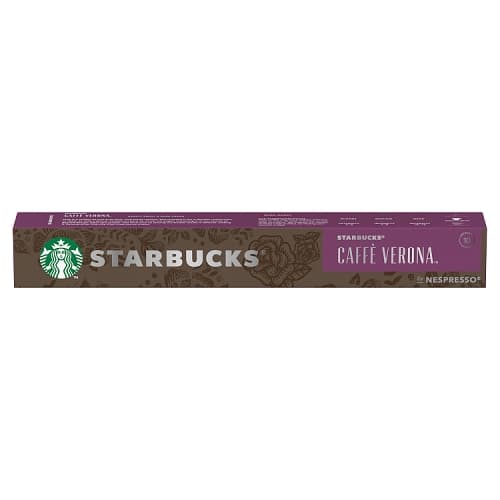 Starbucks by Nespresso Caffè Verona Espresso Coffee Pods, 10 Capsules, 55g
