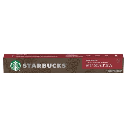 STARBUCKS by NESPRESSO Single-Origin Sumatra Espresso Coffee Pods, 10 Capsules, 55g