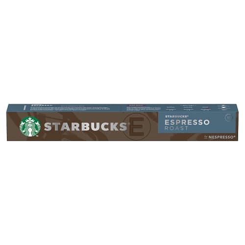Starbucks by Nespresso Espresso Roast Coffee Pods, 10 Capsules, 57g
