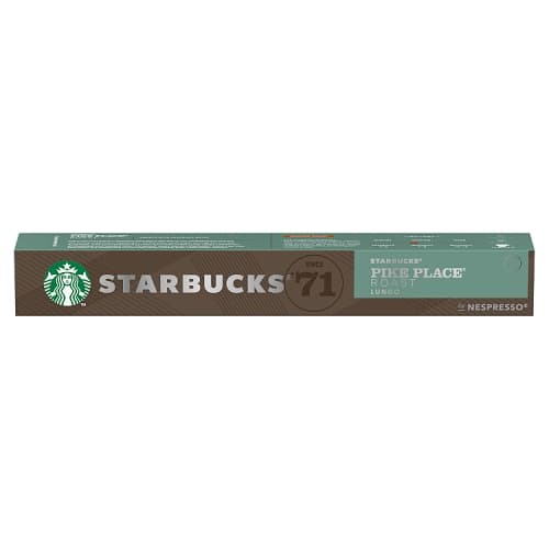 Starbucks by Nespresso Pike Place Lungo Coffee Pods, 10 Capsules, 53g
