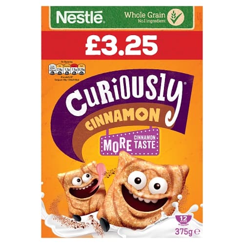 CURIOUSLY CINNAMON 375g £3.25PM