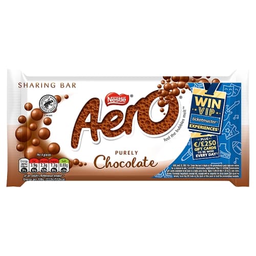 Aero Milk Chocolate Sharing Bar 90g