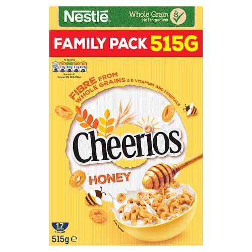 Nestle Cheerios Honey Cereal 515g