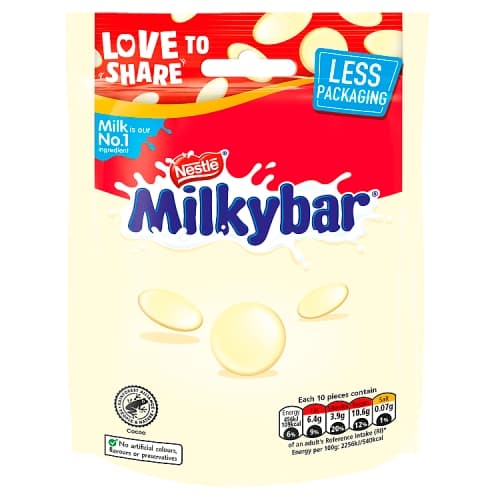 Milkybar White Chocolate Giant Buttons Sharing Bag 94g