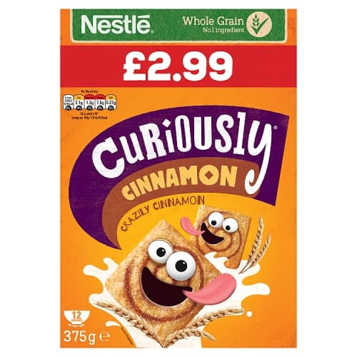 CURIOUSLY CINNAMON 375g £2.99PM