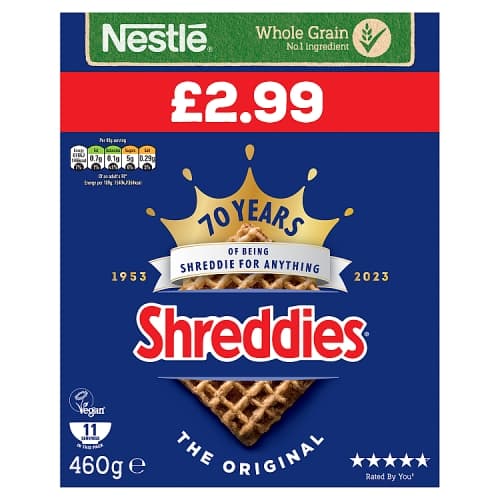 SHREDDIES 460g £2.99PM