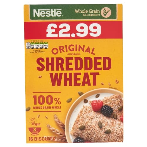 SHREDDED WHEAT 5x16B £2.99 PM
