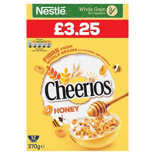HONEY CHEERIOS 370g £3.25PM