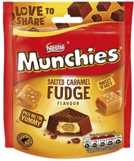 MUNCHIES Salt Caramel Fudge Pouch 8x97g