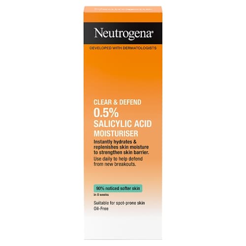 NEUTROGENA Clear & Defend 0.5% Salicylic Acid Moisturiser 50ml.