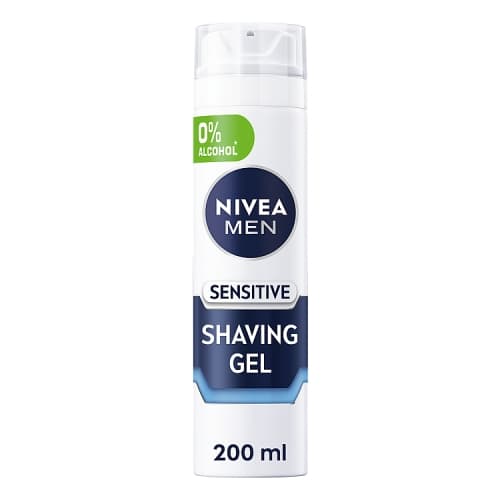 NIVEA NIVEA MEN Sensitive 0% Alcohol Ultra Glide Shaving Gel 200ml