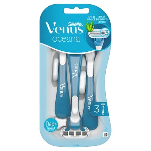Venus Oceana Disposable Razors x3.