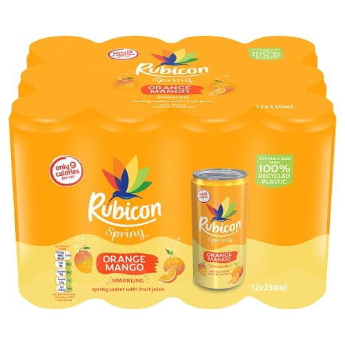 Rubicon Spring Orange Mango Sparkling 12 x 330ml