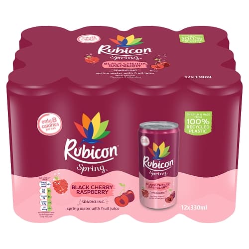 Rubicon Spring Black Cherry Raspberry Sparkling 12 x 330ml