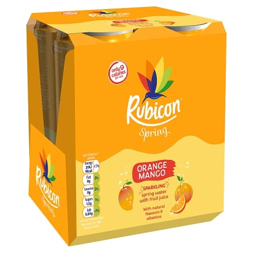 Rubicon Spring Orange Mango 4 x 330ml