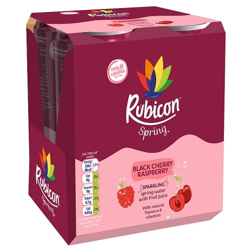 Rubicon Spring Black Cherry Raspberry 4 x 330ml