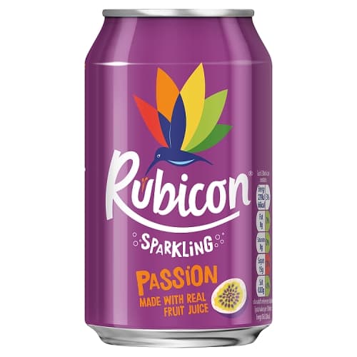 Rubicon Sparkling Passion Fruit Juice Soft Drink 330ml