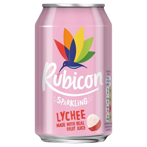 Rubicon Sparkling Lychee Juice Soft Drink 330ml