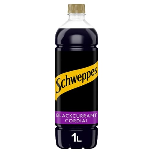 Schweppes Blackcurrant Cordial 12x1L.