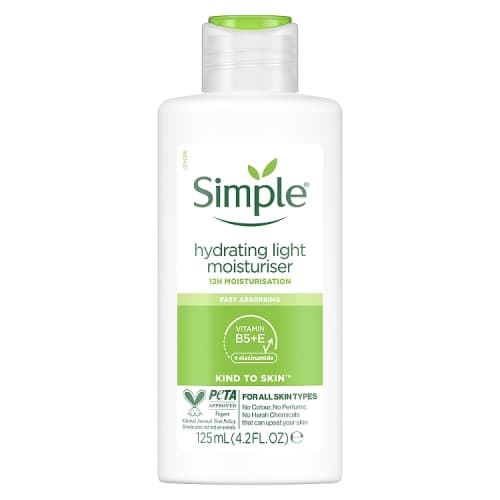 Simple Kind to Skin Moisturiser Hydrating Light 125ml.