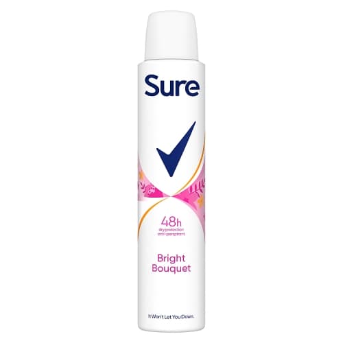 Sure Anti-Perspirant Aerosol Bright Bouquet 200ml
