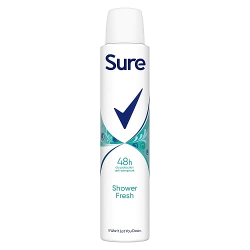 Sure Anti-Perspirant Aerosol Shower Fresh 200ml