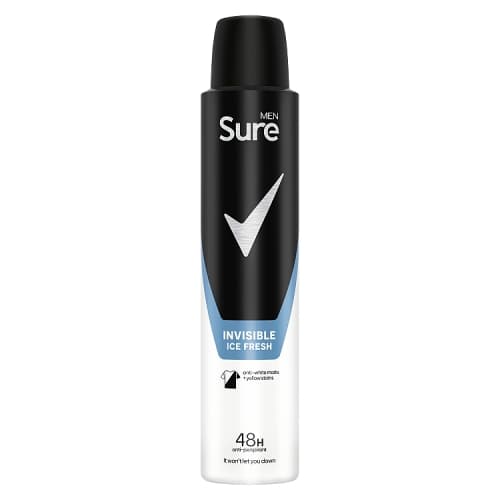 Sure Men Anti-Perspirant Aerosol Invisible Ice Fresh 200ml