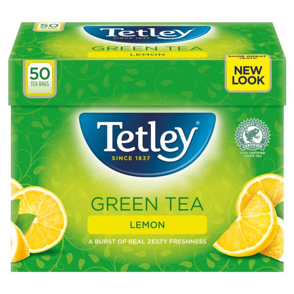 Tetley Green Tea Lemon Tea Bags x50.