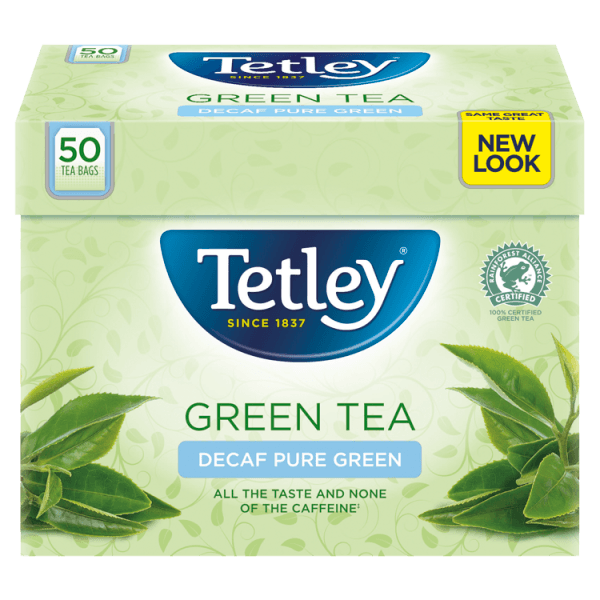 Tetley Decaf Green Tea Bags x50.