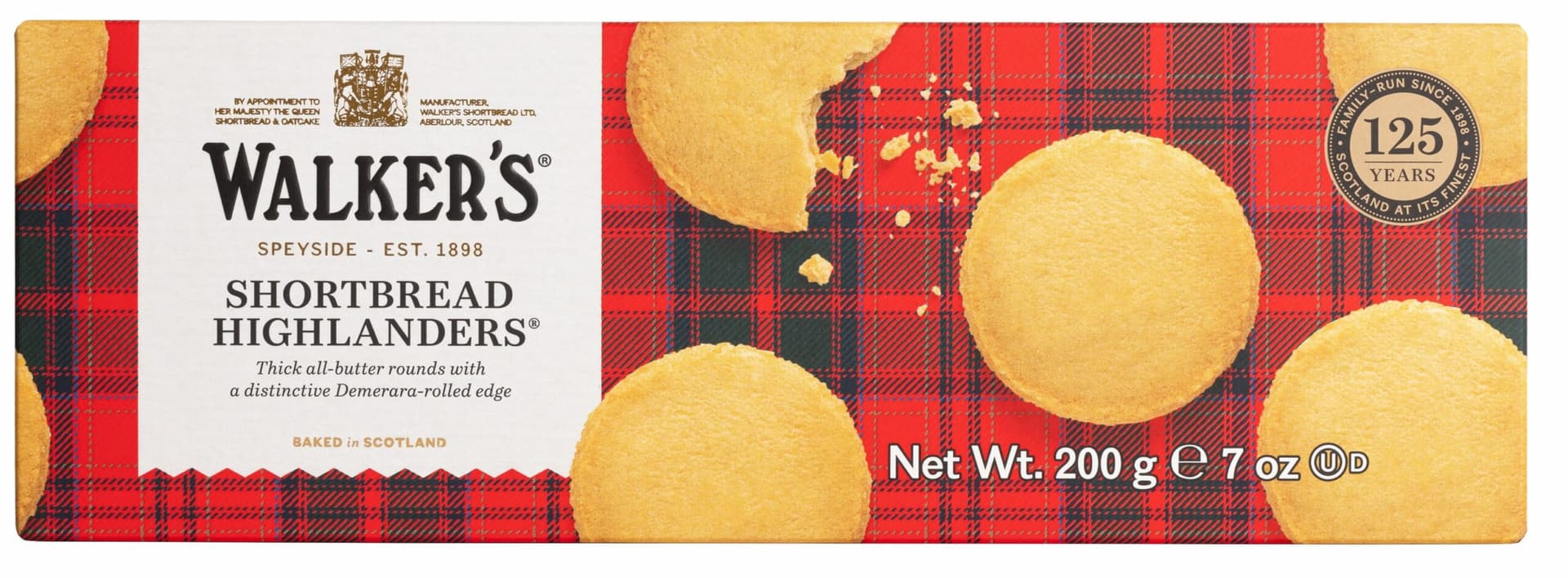 Walkers Pure Butter Shortbread Highlanders 200g